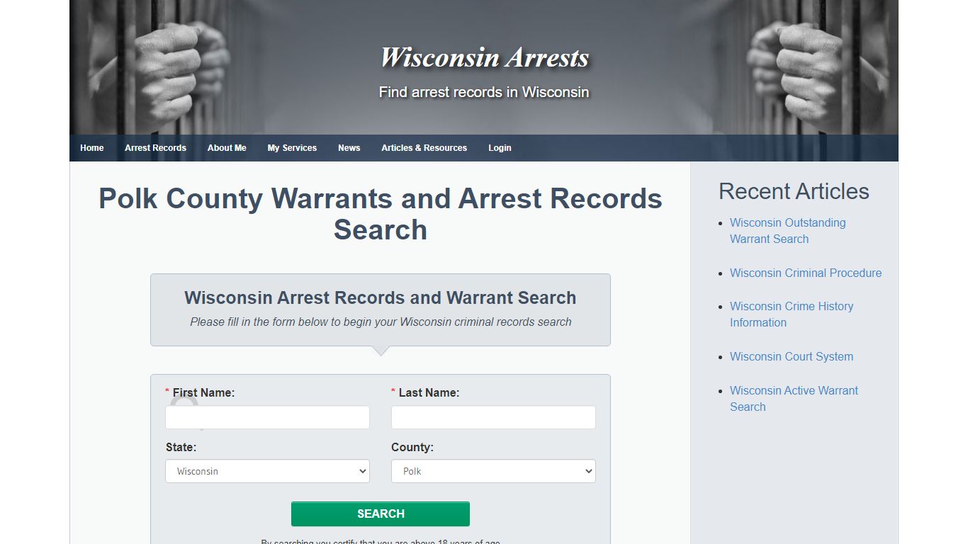 Polk County Warrants and Arrest Records Search
