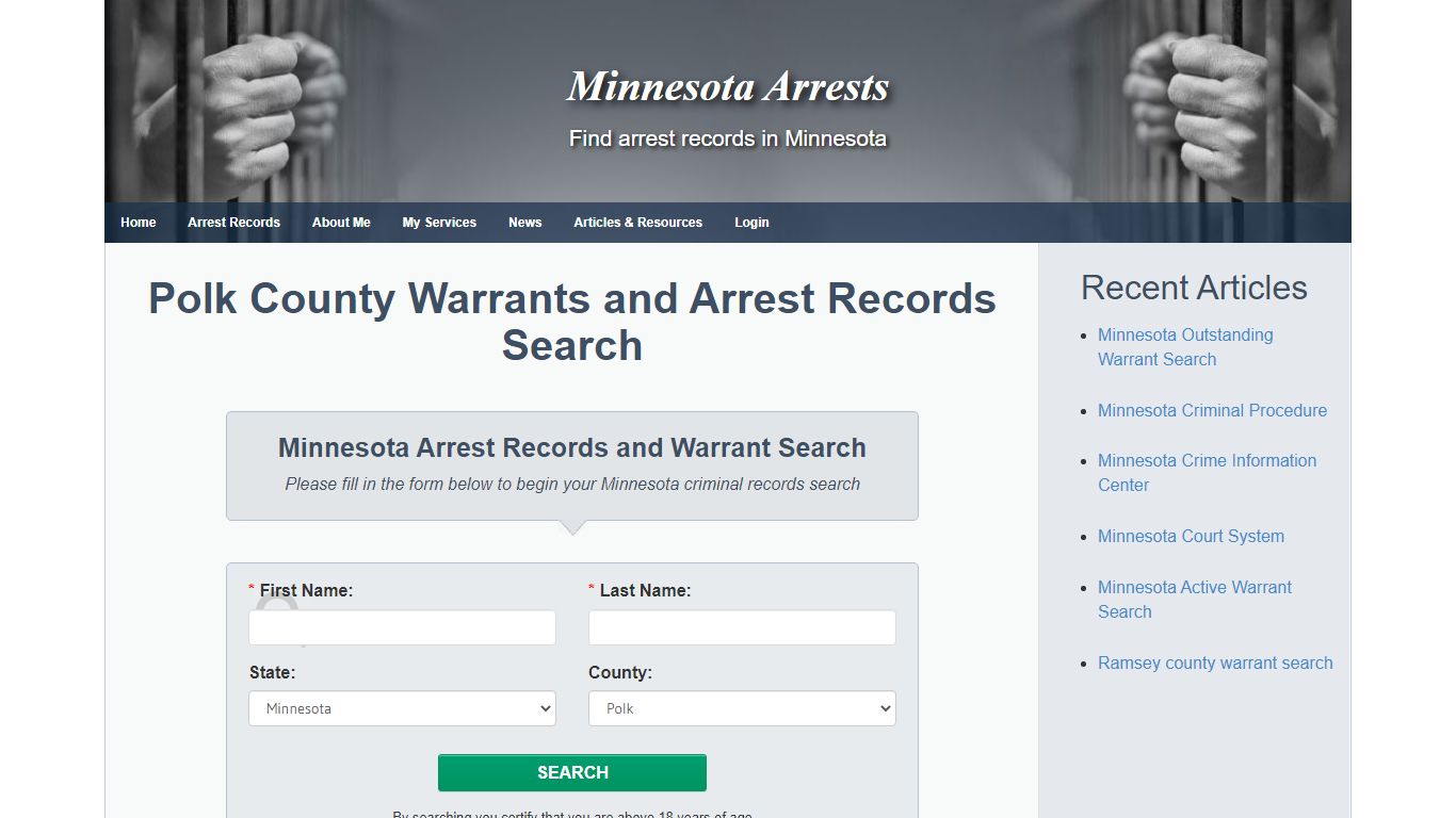 Polk County Warrants and Arrest Records Search - Minnesota Arrests